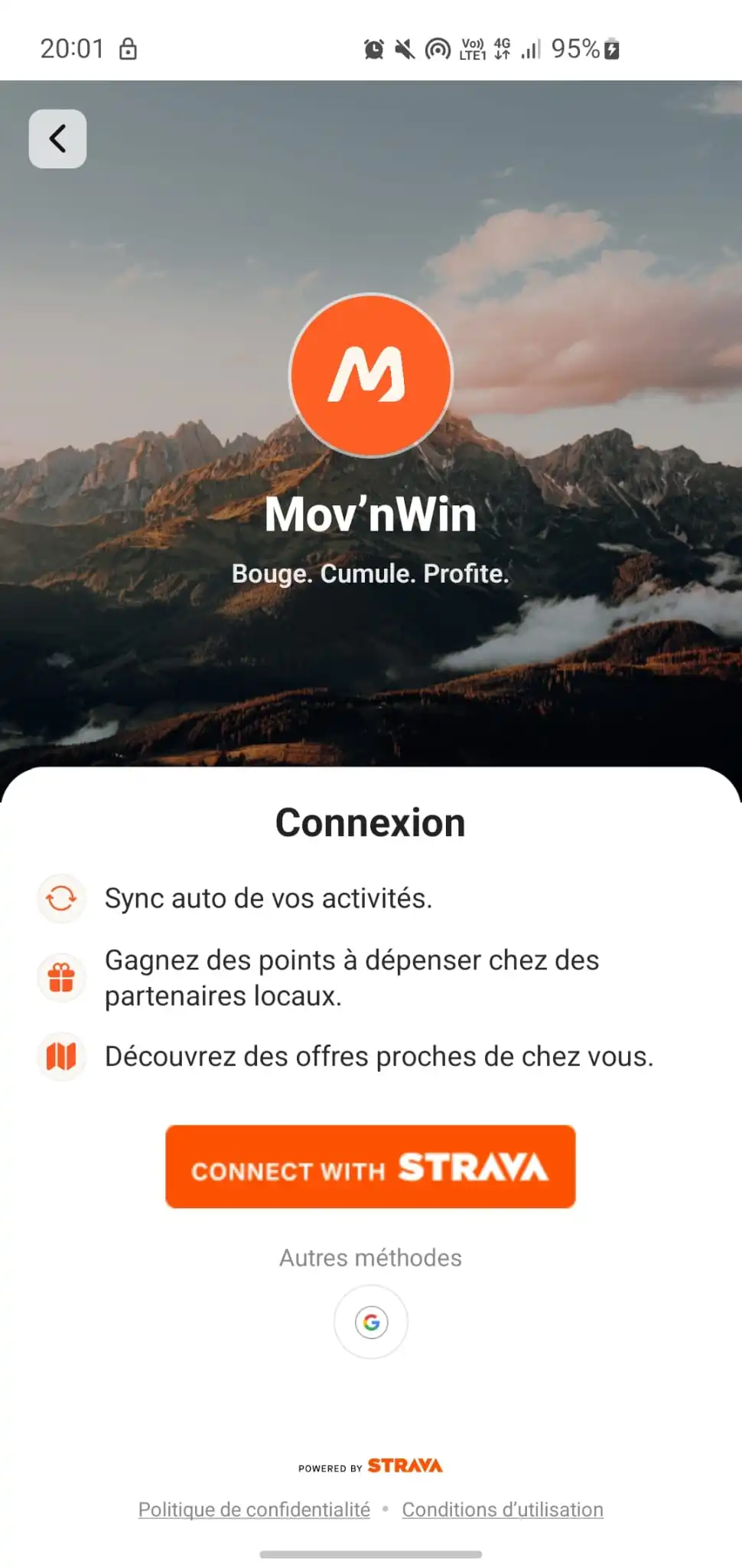 Connectez-vous en 1 clic